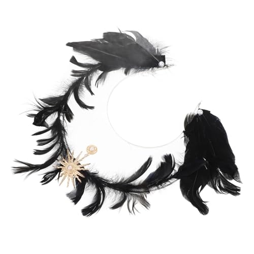 FRCOLOR Lolita Jungfräulicher Heiligenschein Tag Der Toten Kopfschmuck Engelskopfschmuck Maid Cosplay Stirnband Kopfbedeckung Tiaras Halloween-outfits Für Frauen Zinklegierung Black von FRCOLOR