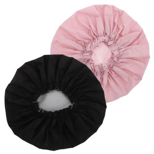 FRCOLOR Luxuriöse Duschhauben-sets 40 Cm Große Größe Wiederverwendbar Weich Mit Handtuch Gefüttert Haarhaube Für Damen Und Herren von FRCOLOR
