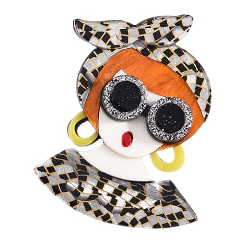 FRCOLOR Mädchen Anstecknadel Trendige Brosche für Jacke und T Shirt Entzückendes Design für Einfach zu Befestigen Accessoire für Kleine Mädchen von FRCOLOR