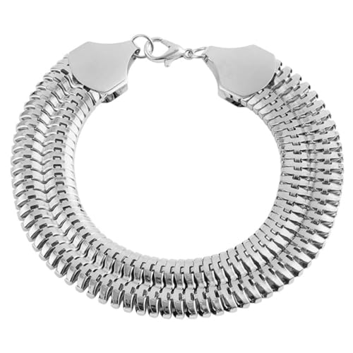 FRCOLOR Hip Hop Armband Für Männer Breites Link Bracelet Stilvolles Armband Für Vaterstag Geburtstag Und Besondere Anlässe Robust Und Hautfreundlich Cooles Design Für Modebewusste von FRCOLOR