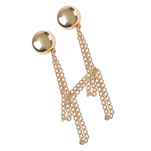 FRCOLOR Magnetische Brosche für Pullover Schals Kreativer Hijab Clip mit Starkem Magnetverschluss Goldene Kettenbrosche für Vielseitige Anlässe von FRCOLOR