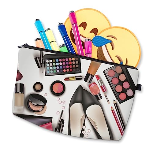 FRCOLOR Draussen Schminktäschchen Für Damen Reise-Kosmetiktasche Schminksets Für Damen Kleine Kosmetiktasche Make-up-Taschen-Organizer Clutch Für Damen Europäisch Und Amerikanisch Reisen von FRCOLOR