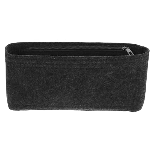 FRCOLOR Make-up-Tasche mit großer Kapazität Filz Kosmetiktasche Große Kosmetiktasche Reisetasche für Kosmetik Damen Handtasche Kompaktes Toilettenbeutel Organisator bilden Metall Dark Grey FRCOLOR Make-up-Tasche mit großer Kapazität Filz Kosmetiktasche Große Kosmetiktasche Reisetasche für Kosmetik Damen Handtasche Kompaktes Toilettenbeutel Organisator bilden Metall Dark Grey von FRCOLOR