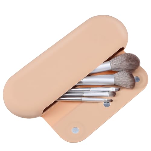 FRCOLOR Silikon-Make-up-pinselhalter-Tasche Reise-Make-up-Pinsel-etui Tragbarer Organizer-pinselhalter Weicher Silikon-Make-up-pinselhalter von FRCOLOR