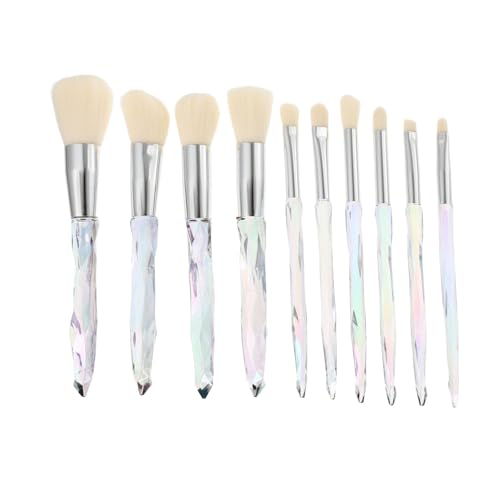 FRCOLOR Make-up-pinselbox Mit Weißer Verpackung 10-teiliges Set Für Rouge Foundation Lidschatten Damen-schönheitspinsel-set von FRCOLOR