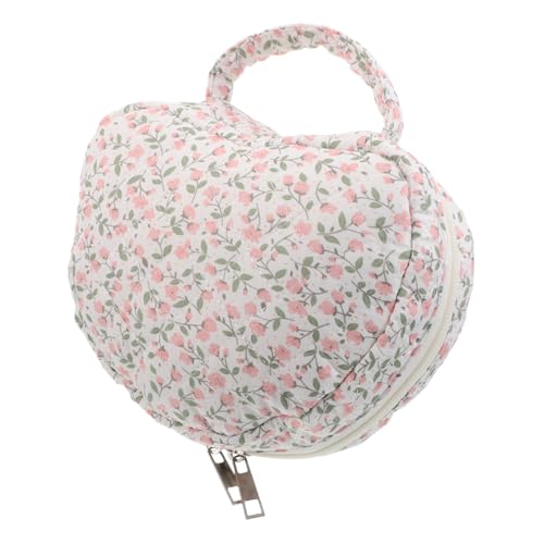 FRCOLOR Kosmetiktasche Mit Blumenmuster Für Damen Großes Reise-kosmetiktäschchen Mit Reißverschluss Tragbare Make-up-Tasche Für Beauty-Essentials FRCOLOR Kosmetiktasche Mit Blumenmuster Für Damen Großes Reise-kosmetiktäschchen Mit Reißverschluss Tragbare Make-up-Tasche Für Beauty-Essentials von FRCOLOR