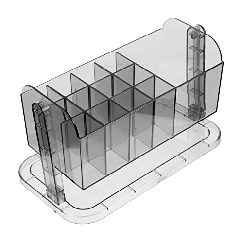 FRCOLOR Makeup Organizer Für Bad Und Schreibtisch Transparente Aufbewahrungsbox Für Lippenstifte Und Besteck Multifunktionale Kosmetik Und Küchenorganisation von FRCOLOR
