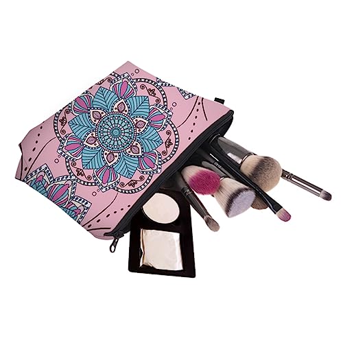 FRCOLOR Mandala Stil Kosmetiktasche Für Damen Tragbare Make-up Und Toilettentasche Mit Reißverschluss Geeignet Für Und Aufbewahrung Leicht Und Geräumig von FRCOLOR