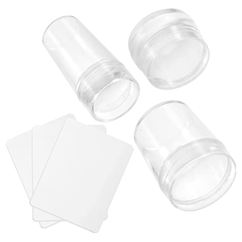 FRCOLOR Maniküre-werkzeugset Mit Nailart-stempel 3-teiliges Nagelset Nailart-stempel Und Schaber Kompakte Nailart-werkzeuge von FRCOLOR