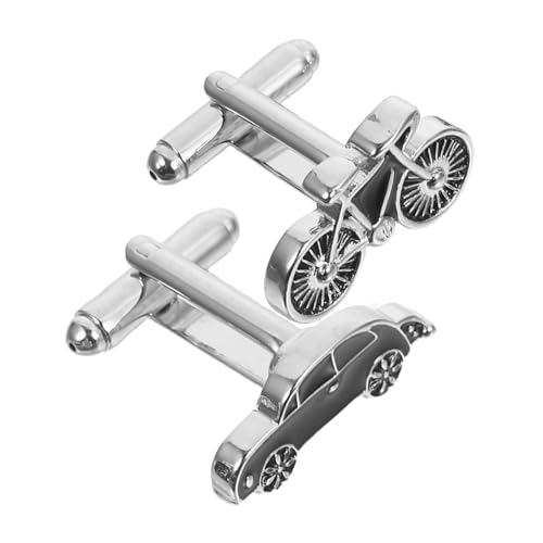 FRCOLOR Manschettenknöpfe Herren Kreative Auto und Fahrrad Motive Alloy Schmuck Accessoire für Anzug Business und Freizeit von FRCOLOR