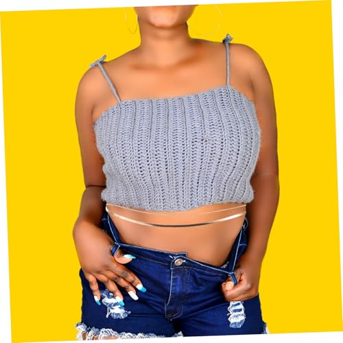 FRCOLOR Schlangenknochenkette Für Damen Mehrschichtiger Taillenband Verstellbare Bauchkette Körperschmuck Für Sommer Accessoires Für Kleider Taillen-dessous Schmuckzubehör Für Frauen von FRCOLOR