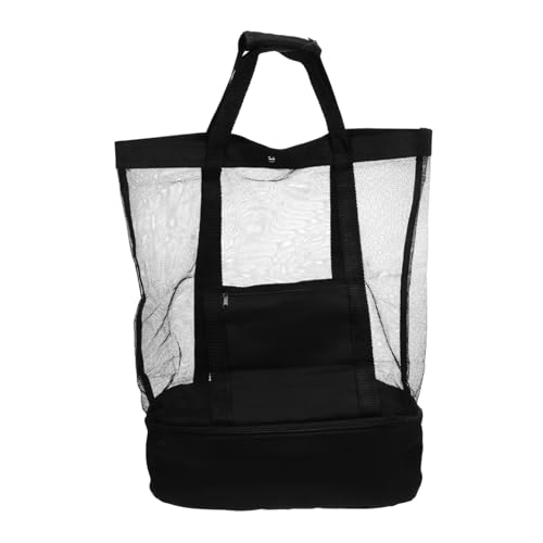 FRCOLOR Mesh-Strandtasche Aus Nylon Netzgewebe Wasserfest Sommergeeignet Für Badeanzug Handtücher Wasserflaschen Gläser Spielzeug Und Sonnenschutz Leicht Und Tragbar Sanddurchlässig von FRCOLOR