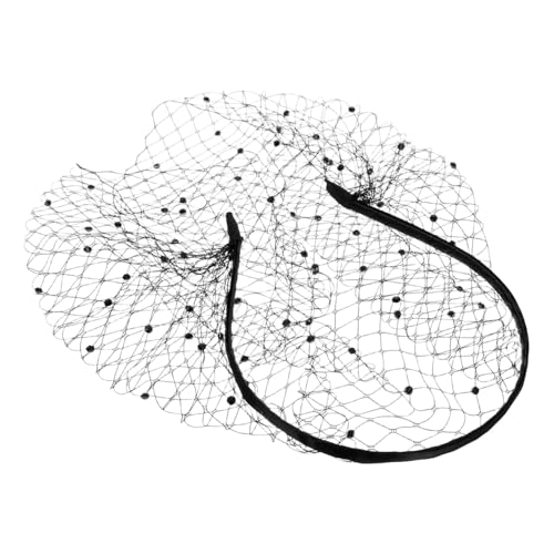 FRCOLOR Mesh Strass Stirnband Hat Schleier Stirnband Fascinator Hüte Für Frauen Vintage Kopfbedeckung Brautschleier Partyhut Haarspange Schleier Für Frauen Hochzeit Brautschleier von FRCOLOR