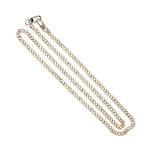 FRCOLOR Metall Taschenträger Kette mit Quadratischen Schnallen Abnehmbar und Vielseitig für Damen Handtaschen Schulterriemen Passend für Mittelgroße Taschen Hellgoldfarbener Ersatzriemen von FRCOLOR