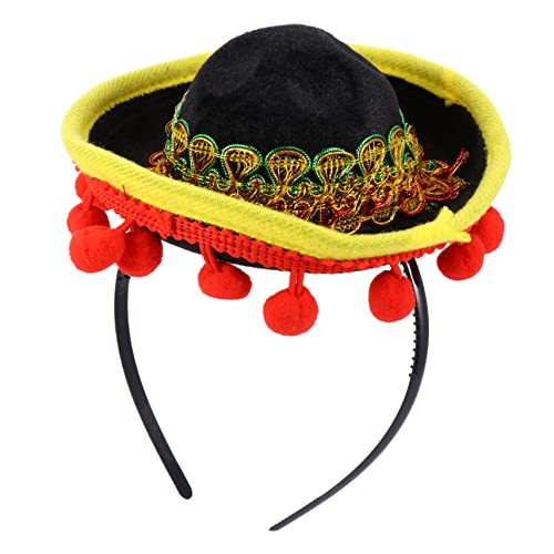FRCOLOR Mini Sombrero Haarreifen Mexikanisches Karnevalsstirnband Kreative Party-dekoration Für Erwachsene Für Fotos Und Feierlichkeiten von FRCOLOR