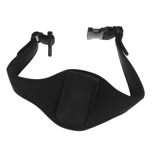 FRCOLOR Mikrofon Gürteltasche aus Robustem Neopren Verstellbarer Fitness Mic Waist Belt für Theater Fitnesslehrer Praktische Aufbewahrungstasche für Mikrofone und Zubehör Schwarz von FRCOLOR
