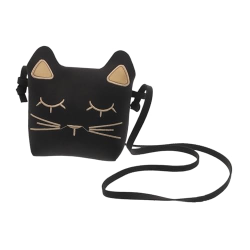 FRCOLOR Mini Crossbody Tasche mit Verstellbarem Gurt Niedliche Katzenmuster Umhängetasche für Mädchen Leichte Tragbare Geldbörse für Kleinkinder für Münzen und Kleine Spielsachen von FRCOLOR