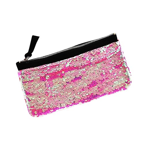 FRCOLOR Damen Handtasche Mit Pailletten Woamn Münzbeutel Frau Kosmetiktasche Damen Geldbörse Frau Handtasche Damenbrieftasche Geldbörse Reisen Blitz Reißverschlusstasche von FRCOLOR