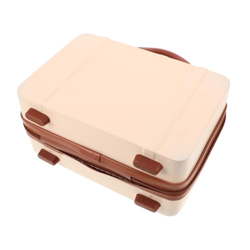 FRCOLOR Mini-Koffer Vintage-Make-up-Tragetasche Kleiner Kunststoffkoffer Make-up-aufbewahrung Für Damen Reise-Make-up-Organizer Mini-gepäck Für Täglichen Gebrauch von FRCOLOR