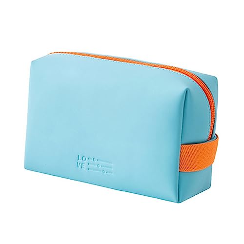 FRCOLOR Mini-Kosmetiktasche Aus Pu Und Polyester Tragbar Und Leicht Für Reisen Camping Und Outdoor-aktivitäten Kosmetikaufbewahrungstasche Zum Verstauen Ihrer Toilettenartikel Praktische m von FRCOLOR