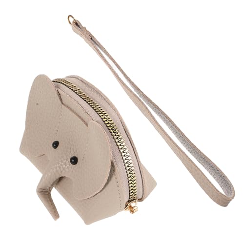 FRCOLOR Kleine Elefanten Geldbeutel Aus Pu-Material Münztasche Mit Cartoon-Elefanten-Design Robust Und Langlebig Für Dauerhaften Einsatz von FRCOLOR