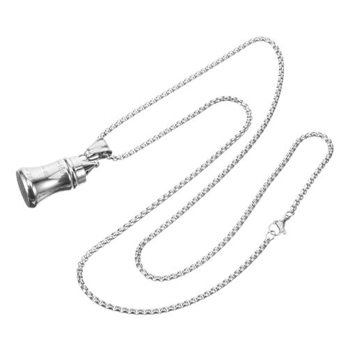 FRCOLOR Minimalist Vial Necklace Damen Anhänger Aromatherapie Schmuck Titanstahl Parfümfläschchen Accessoire Modisch Vielseitig Elegant von FRCOLOR
