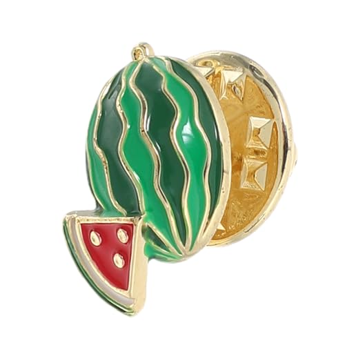 FRCOLOR Kleidernadel Im Wassermelonen-design Emaille-anstecker Für Rucksäcke Süße Cartoon-sommerbrosche Obst-accessoire Für Kragen Und Revers Praktisches Sicherheitssteckabzeichen von FRCOLOR
