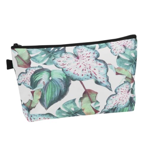 FRCOLOR Miss Reise Aufbewahrungstasche Damen Clutch Mit Blumenmuster Weiblicher Reißverschluss Kosmetiktasche Polyester Schreibwarenaufbewahrung Mit Reißverschluss Schreibwarenregal von FRCOLOR