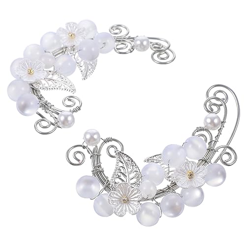 FRCOLOR Mode Ohrclips Damen Metall Ohrklemme Nicht Piercing Ohrringe Elfen Design Ohrschmuck für Frauen Teenager Zubehör von FRCOLOR