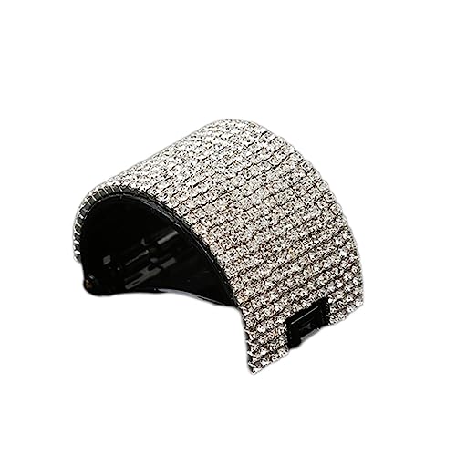 FRCOLOR Haarspange Mit Kristallen Ergonomisches Design Pferdeschwanzhalter Haarspange Für Frauen Und Mädchen Haarspangen Für Pferdeschwanz Modisches Styling-tool Größe L Schwarz von FRCOLOR