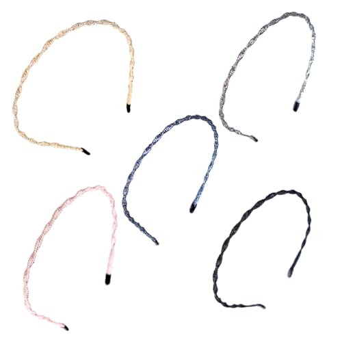 FRCOLOR 5stücke Welliges Stirnband Damen Haushalts-haarreifen -haarbänder Mädchen Stirnband Einfache Kopfschmuck Für Alltag Und Zuhause von FRCOLOR