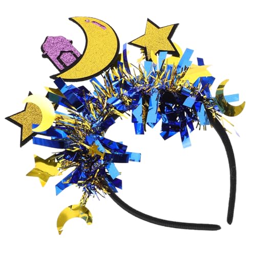FRCOLOR Ramadan Stirnband Sterne Und Mond Urlaub Kopfschmuck Festliches Braut Accessoire Glitzer Dekoration von FRCOLOR