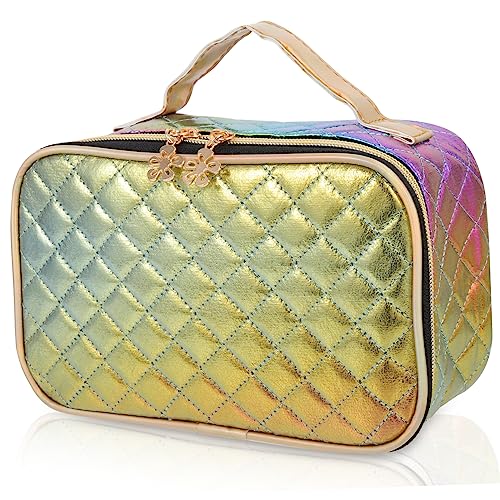 FRCOLOR Multifunktionale Aufbewahrungstasche Federmäppchen Aus Marmor Reise-kosmetiktaschen-Organizer Stilvolle Make-up-Handtasche Datenleitung Kurzedistanz Hautpflegeprodukte Legierung von FRCOLOR