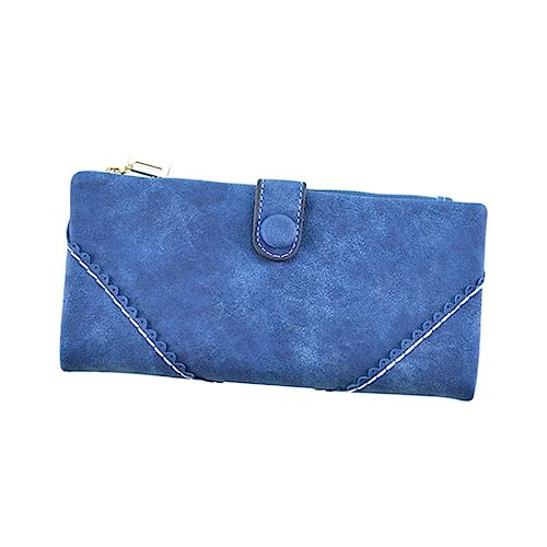 FRCOLOR Damen Portemonnaie Damen Geldbörse Praktische Geldbörse Mit Reißverschluss-Portemonnaie Geldbörsenschnalle Handtasche Und Herren Aus Hochwertigem Pu-ledermaterial von FRCOLOR