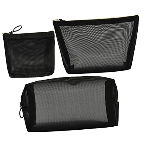 FRCOLOR Multifunktionale Kosmetiktasche Aus Netzstoff Reise Toilettentasche Für Damen Durchsichtiger Make up Organizer Für Reisen Schwimmen Und Alltag von FRCOLOR