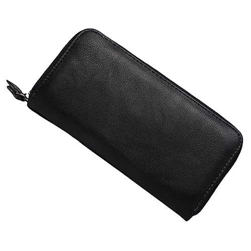 FRCOLOR Geldbörse Mit Reißverschluss Für Herren Lange Karten Geldbeutel Aus Kunstleder Outdoor Reisegeldbörse Mit Handy Tasche Business Geldbörse Für Alltagsgebrauch von FRCOLOR
