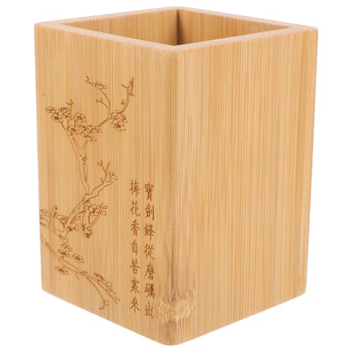 FRCOLOR Multifunktionaler Make-up-pinselhalter Aus Holz Stiftehalter Schreibtisch-bleistifthalter Rustikaler Besteck-zahnputzbecher FRCOLOR Multifunktionaler Make-up-pinselhalter Aus Holz Stiftehalter Schreibtisch-bleistifthalter Rustikaler Besteck-zahnputzbecher von FRCOLOR