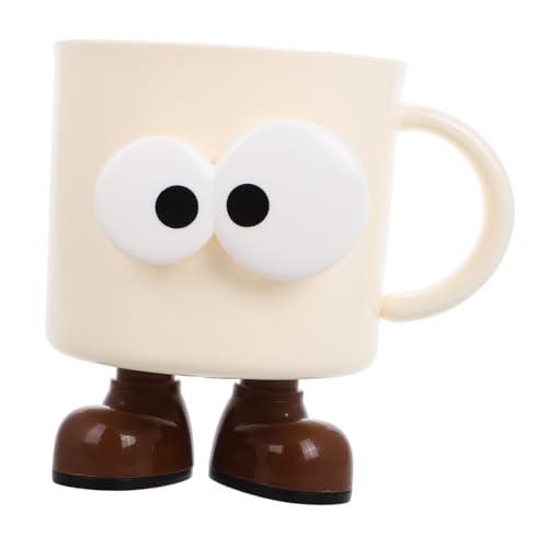 FRCOLOR Niedlicher Cartoon-zahnputzbecher Mit Griff Für Kinder Großes Fassungsvermögen Badezimmerbecher Zahnpastahalter von FRCOLOR