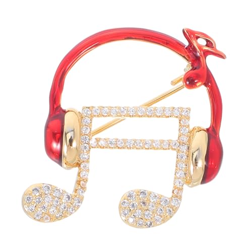FRCOLOR Musiknotenbrosche Mit Kopfhörerdesign Anstecknadel Für Kleidung Schals Hüte Modischer Schmuck Für Musikliebhaber FRCOLOR Musiknotenbrosche Mit Kopfhörerdesign Anstecknadel Für Kleidung Schals Hüte Modischer Schmuck Für Musikliebhaber von FRCOLOR