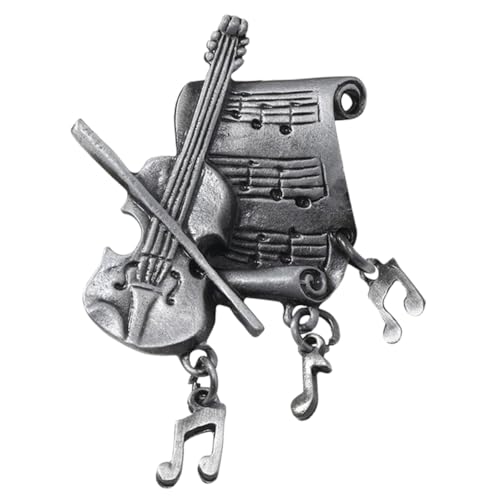 FRCOLOR Musiknotenbrosche Vintage-brosche Gitarrenbroschen Hutbrosche Anzug Reversnadel Wäschel Revers Pin Dekorative Broschennadel Schal Brosche Pin-ästhetik Zinklegierung von FRCOLOR