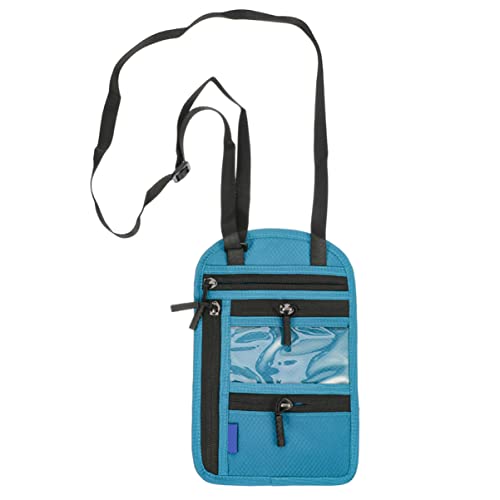 FRCOLOR Reisepasshülle Reisetasche Für Damen Brustbeutel Mit Schlüsselband Reisebrieftasche Für Dokumente Und Karten Tragbare Umhängetasche Für Reisen von FRCOLOR