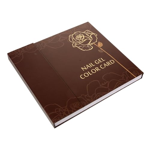 FRCOLOR Nagel Farbdisplay Buch Nail Art Chart mit Plätzen für Nagelspitzen für Nail Art Profis und Diy Anwender Display für Farbproben und Kreative Designs von FRCOLOR