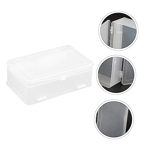 FRCOLOR Nagel Werkzeuge Aufbewahrungsbox Transparente Kunststoffbehälter Maniküre-organizer Schmuckschatulle Schreibtisch-container Für Nagelzubehör Und Lacke von FRCOLOR