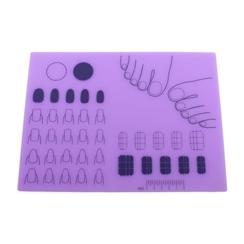 FRCOLOR Nail Art Stamping Matte Nail Sticker Guide Mat Nail Polish Stick Gel Nail Stickers with Nail Stamping Table Nail Forms Gel Polish Nail Display Card False Nail Display Board Purple FRCOLOR Nail Art Stamping Matte Nail Sticker Guide Mat Nail Polish Stick Gel Nail Stickers with Nail Stamping Table Nail Forms Gel Polish Nail Display Card False Nail Display Board Purple von FRCOLOR