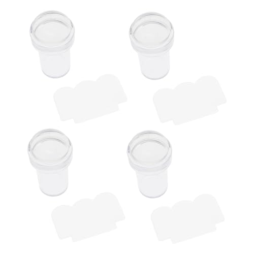 FRCOLOR 4stücke Teiliges Silikon Nagelkunst Stempel Schabern Für Diy Maniküre Einfache Anwendung Für Verschiedene Designs Geeignet Für Anfänger Und Profis von FRCOLOR