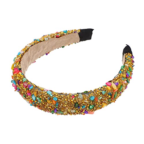 FRCOLOR Rhinestone Haarband Mit Natürlichem Kristall Für Hochzeiten Und Besondere Anlässe Elegantes Brautzubehör Hält Das Haar Sicher Und Bequem von FRCOLOR
