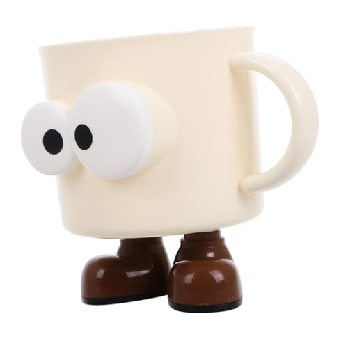 FRCOLOR Niedlicher Cartoon-zahnputzbecher Mit Griff Mundwasserbecher Mit Großem Fassungsvermögen Für Kinder Badezimmer-zahnputzbecher Sicherer Kunststoff-zahnputzbecher von FRCOLOR