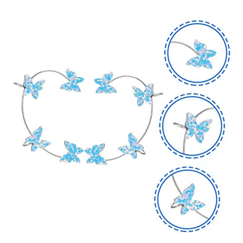 FRCOLOR Non Piercing Ohrclips Damen Ohrschmuck Schmetterling Ohrklemme Leicht und Komfortabel Ohrclips für Mädchen und Frauen Geschenkidee von FRCOLOR