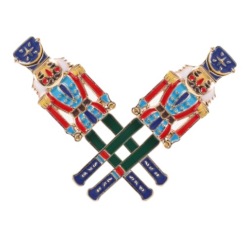 FRCOLOR Nutcracker Ohrstecker Damen Ohrringe Niedliches Design Leicht Tragbar Nickelfrei Schmuck Für Frauen Mädchen von FRCOLOR