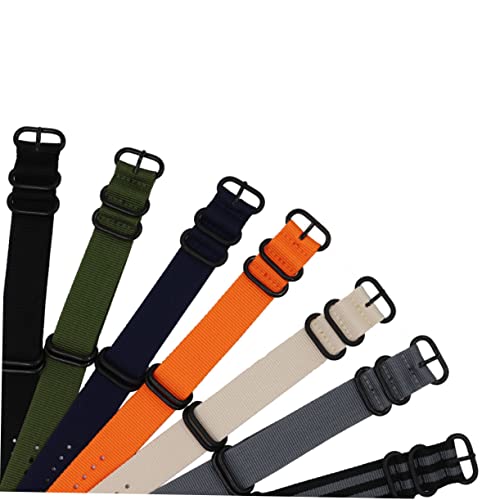 FRCOLOR Nylon Uhrenarmband Beige Verstellbares Robustes Canvas Ersatzarmband Komfortables Ergonomisches Design für Herren und Damen Langlebiges Material zum Austausch Älterer Armbänder von FRCOLOR